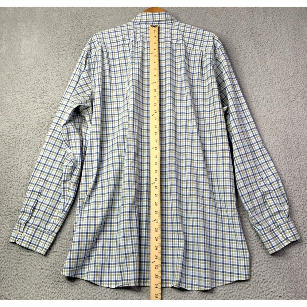 LL BEAN Shirt Mens XXL Tall Traditional Fit Plaid Button Up Long Sleeve Shirt - Picture 5 of 10